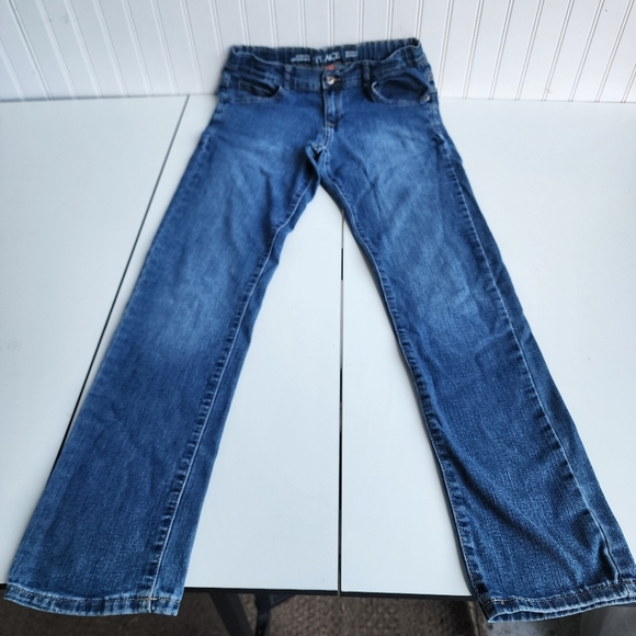 Childrens Place Jeans Boys 16 Blue Skinny Adjustable Waist Med Wash Denim - Picture 1 of 11